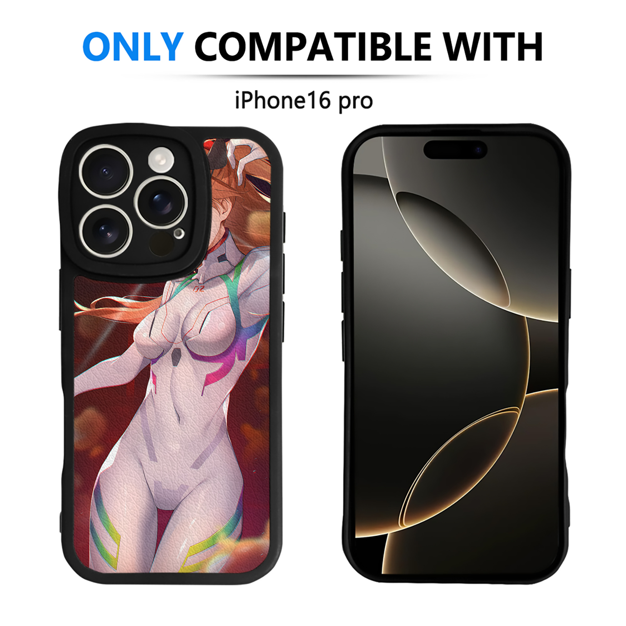 （画像用） EVA 新世紀エヴァンゲリオン 【iPhone 16シリーズ対応】シリコンスマホケース（レザー調） 材質：シリコン